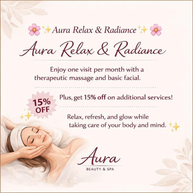 ✨ Aura Relax & Radiance ✨ at Aura Beauty & Spa in Webster, TX